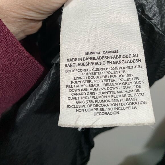 Nike Cascade Hooded Tech Down Puffer Black Quilted Coat Women's Medium - Picture 11 of 12